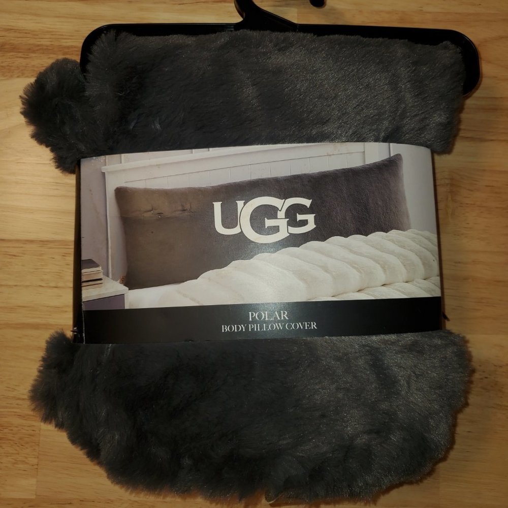 (NEW/NEVER USED) Ugg Polar Body Pillow Cover; Grey; 20"x54"